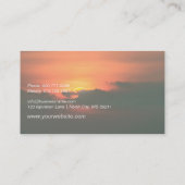 Mountain Sunrise Motivatie luidspreker Life Coach Visitekaartje (Achterkant)