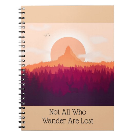 Mountain Sunrise Niet iedereen die Notitieboek zwe (Voorkant)