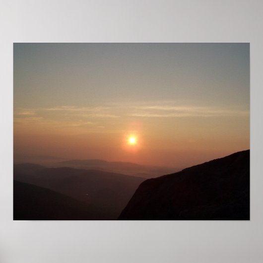 Mountain Sunrise Poster (Voorkant)