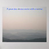 Mountain Sunrise Poster (Voorkant)