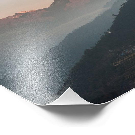 Mountain Sunrise Print Foto Afdruk (Hoek)