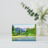 Mountain Sunrise Scene Fine Art Visitekaartje (Staand voorkant)