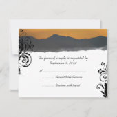 Mountain Sunrise Wedding RSVP (Voorkant)
