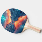 Mountain Sunset aan het meer - Custom Name Tafeltennisbatje (Zijkant)