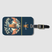 Mountain Sunset Bier Bagagelabel (Voorkant (horizontaal))