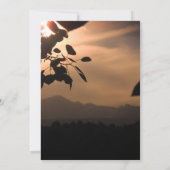 Mountain Sunset bruiloft uitnodiging (Achterkant)