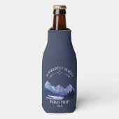  Mountain Sunset buitenmeer Retreat blauw Flesjeskoeler (Fles Voorkant)