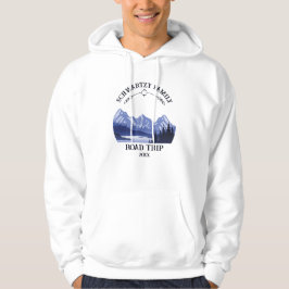  Mountain Sunset buitenmeer Retreat blauw Hoodie
