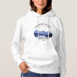  Mountain Sunset buitenmeer Retreat blauw Hoodie