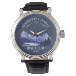  Mountain Sunset buitenmeer Retreat blauw Horloge