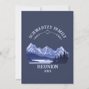 Mountain Sunset buitenmeer Retreat blauw Kaart