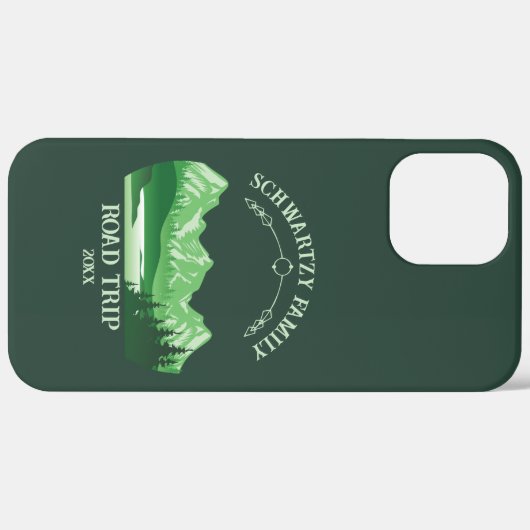 Mountain Sunset buitenmeer Retreat groen Case-Mate iPhone Case (Achterkant (horizontaal))