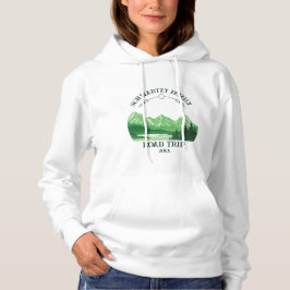 Mountain Sunset buitenmeer Retreat groen Hoodie