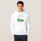  Mountain Sunset buitenmeer Retreat groen Hoodie (Voorkant volledig)