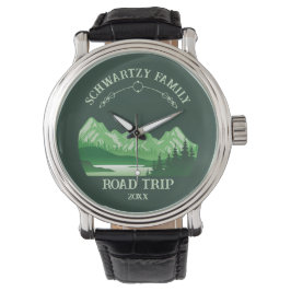 Mountain Sunset buitenmeer Retreat groen Horloge