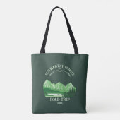  Mountain Sunset buitenmeer Retreat groen Tote Bag (Achterkant)