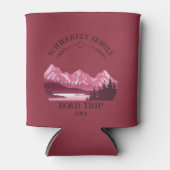  Mountain Sunset buitenmeer Retreat rood Blikjeskoeler (Voorkant)