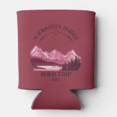  Mountain Sunset buitenmeer Retreat rood Blikjeskoeler (Achterkant)