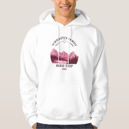 Mountain Sunset buitenmeer Retreat rood Hoodie