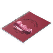  Mountain Sunset buitenmeer Retreat rood Notitieboek (Linkerzijde)