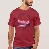 Mountain Sunset buitenmeer Retreat rood T-shirt (Voorkant)