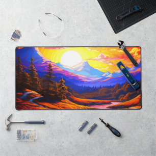 Mountain Sunset Bureaumat