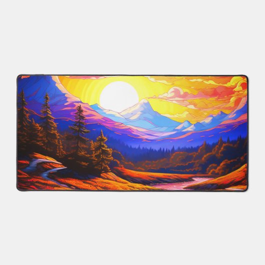 Mountain Sunset Bureaumat (Voorkant)