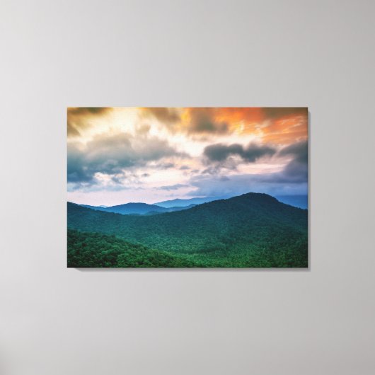 Mountain Sunset Canvas Afdruk (Voorkant)