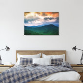 Mountain Sunset Canvas Afdruk (Insitu (Slaapkamer))