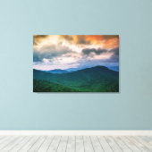 Mountain Sunset Canvas Afdruk (Insitu (Houten vloer))