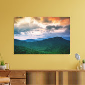 Mountain Sunset Canvas Afdruk (Insitu (Woonkamer))