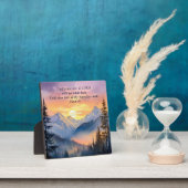Mountain Sunset Christelijke Plaque Fotoplaat (Insitu)