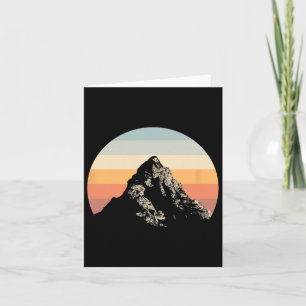 Mountain Sunset Circle Rainbow Outdoor Natuur Kaart