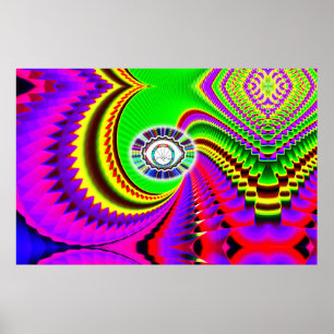 Mountain Sunset Eye (woorden toevoegen) Poster