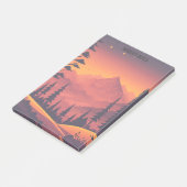 Mountain Sunset Forest Landschap Aangepast Post-it® Notes (Schuin)