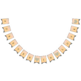 Mountain Sunset Forever in Love Vlaggetjes