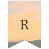 Mountain Sunset Forever in Love Vlaggetjes (Derde vlag)