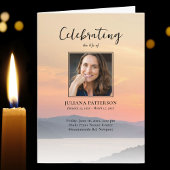 Mountain Sunset Foto's Viering van het leven Begra Programma