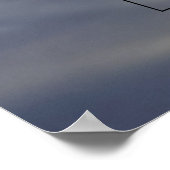 Mountain Sunset Golden Rays Foto Two Family Trees Poster (Hoek)