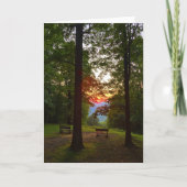 mountain sunset greeting card (blank inside) kaart (Voorkant)