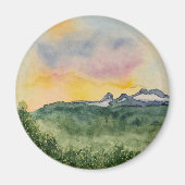 Mountain Sunset Magnet (Voorkant)