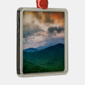 Mountain Sunset Metalen Ornament (Rechts)