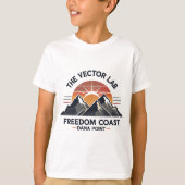  Mountain Sunset - Outdoor Adventure Retro T-shirt (Voorkant)