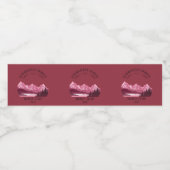  Mountain Sunset outdoor meer rood Waterfles Etiket (Enkel label)