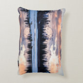Mountain Sunset Pillow Accent Kussen (Achterkant (Verticaal))