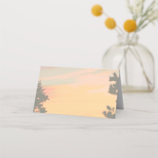 Mountain Sunset Reserved Plaatskaartje (Achterkant)