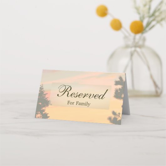 Mountain Sunset Reserved Plaatskaartje (Voorkant)