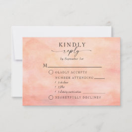 Mountain Sunset Rustic Waterverf Meal Choice RSVP Kaartje