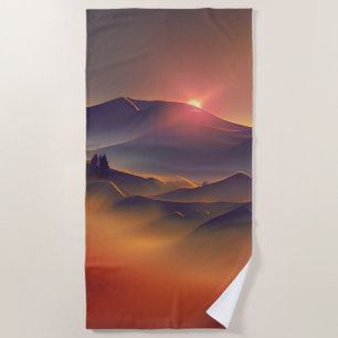 Mountain Sunset Strandlaken