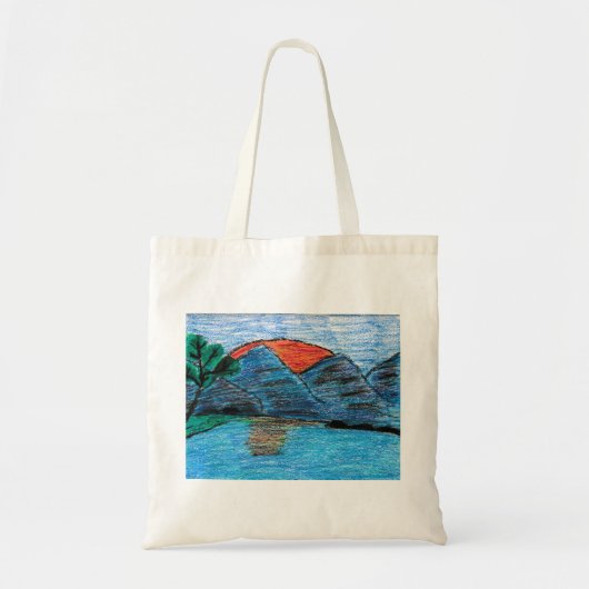 Mountain Sunset Tote Bag (Voorkant)
